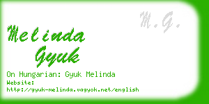 melinda gyuk business card